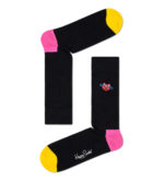 Happy Socks Calze Embroidery Space Cat Crew - Black
