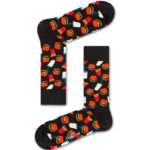 Happy Socks Calze Hamburger Sock - Black