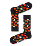 Happy Socks Calze Hamburger Sock - Black