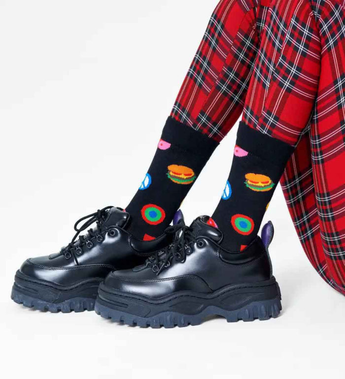 Happy Socks Calze Symbol Dot Sock - Black - immagine 3
