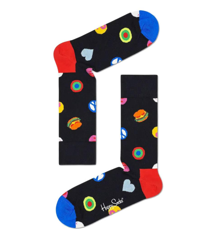 Happy Socks Calze Symbol Dot Sock - Black - immagine 2