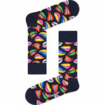 Happy Socks Calze Lips Sock - Black