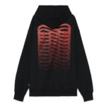 Felpa Propaganda Ribs Marble Hood - Black/Red