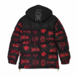 Iuter Giacca Horns Allover Puff Jacket - Red/Black