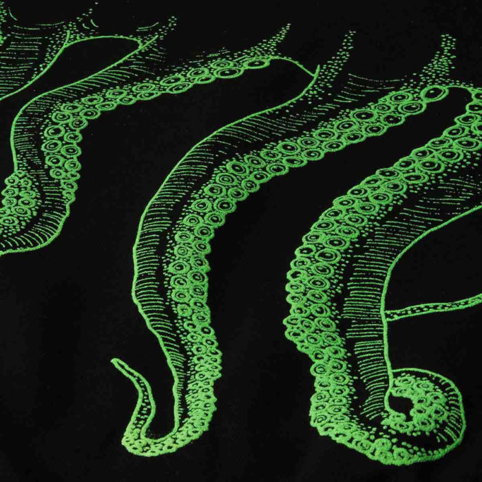 Octopus - Felpa Octopus Outline Hoodie - Black - immagine 4