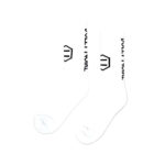 Dolly Noire Calze Vertical Logo Socks - White