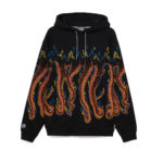 Octopus - Felpa Octopus More Fire Hoodie - Black