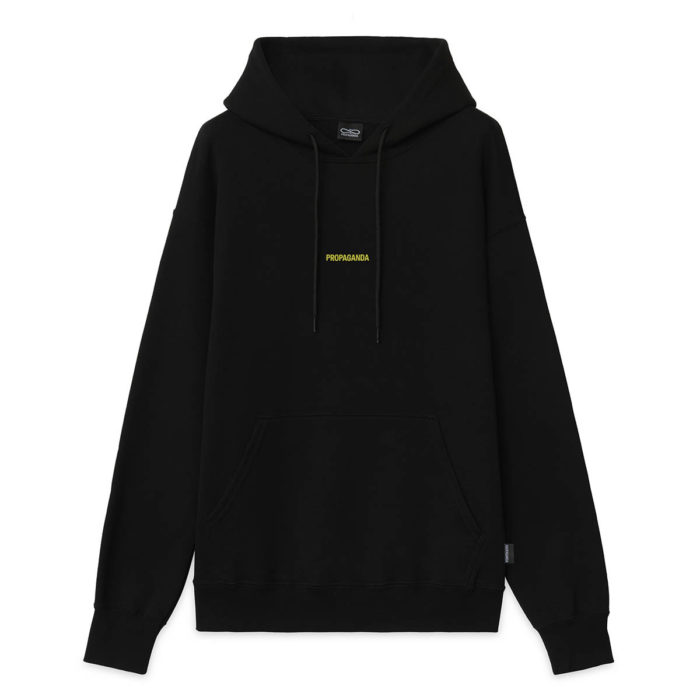 Propaganda Felpa Ribs Hoodie - Black - immagine 3