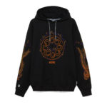Octopus Felpa Octopus More Fire Logo Hoodie - Embroidered Black