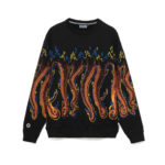 Octopus Felpa Octopus More Fire Crewneck - Black