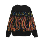 Octopus Felpa Octopus More Fire Crewneck - Black - immagine 3