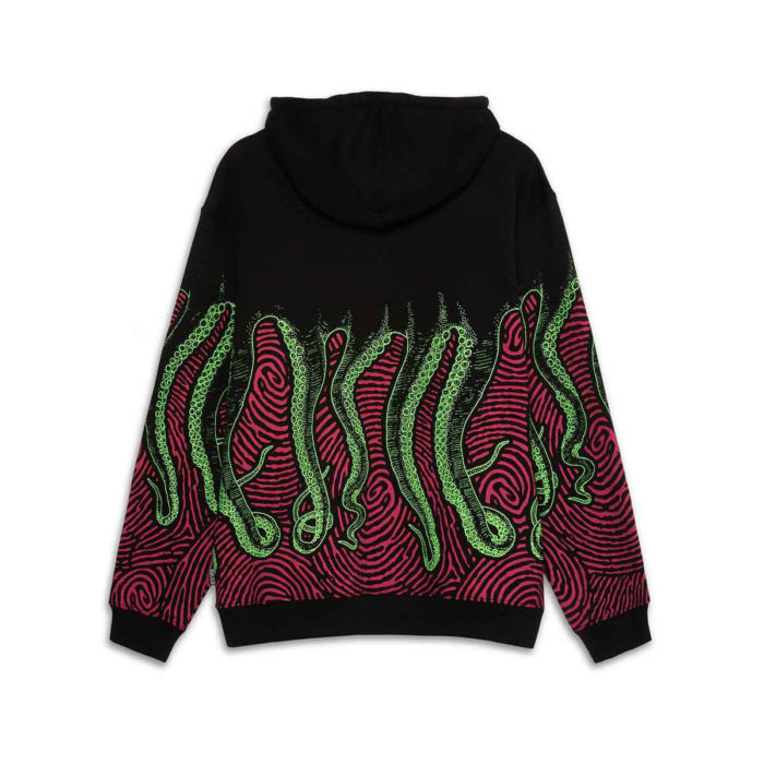 Octopus - Octopus Felpa Fingerz Hoodie - Black - immagine 3