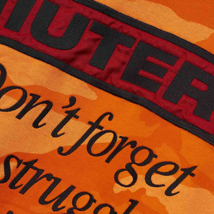 Iuter - Felpa Iuter Struggle Camo Hoodie - Orange - immagine 5