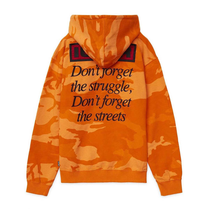 Iuter - Felpa Iuter Struggle Camo Hoodie - Orange - immagine 2