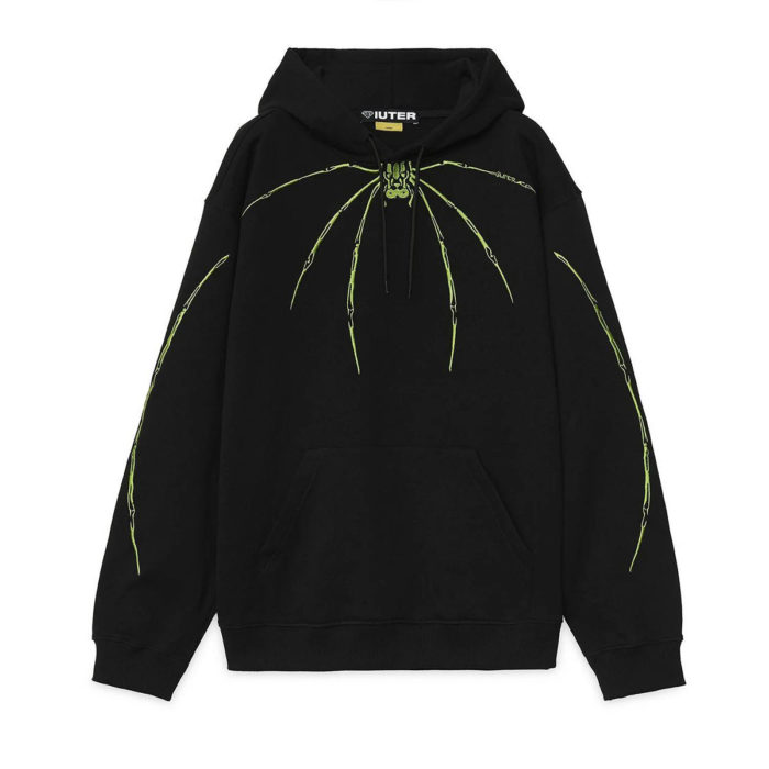 Iuter - Felpa Iuter Widow Hoodie - Black - immagine 2