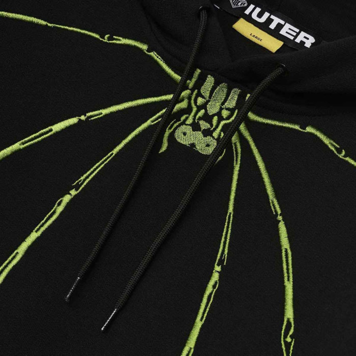 Iuter - Felpa Iuter Widow Hoodie - Black - immagine 3