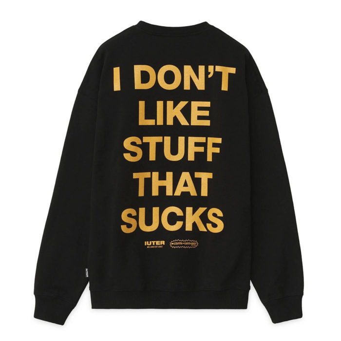 Iuter - Felpa B&B Knockout Crewneck - Black - immagine 3