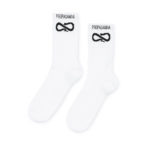 Propaganda Logo Socks White