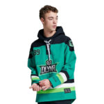 Dolly Noire Felpa Green Hockey Hoodie