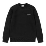 Carhartt Wip Felpa Script Embroidery Sweatshirt Black