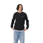 Carhartt Wip Felpa Script Embroidery Sweatshirt Black - immagine 3