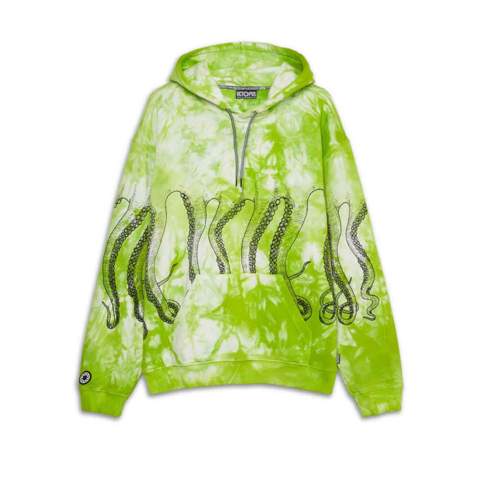 Octopus Felpa Octopus Freak Hoodie Green - immagine 2