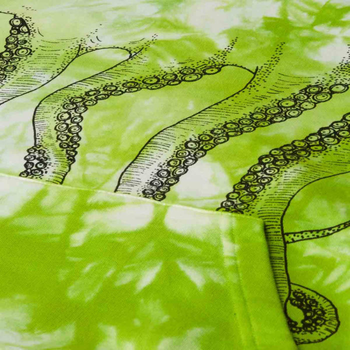 Octopus Felpa Octopus Freak Hoodie Green - immagine 4