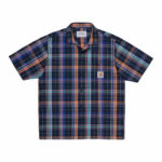Carhartt Wip Camicia S/S Vilay Shirt - Vilay Check/Dark Navy