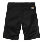 Carhartt Wip Pantaloncini Master Short - Black Rinsed
