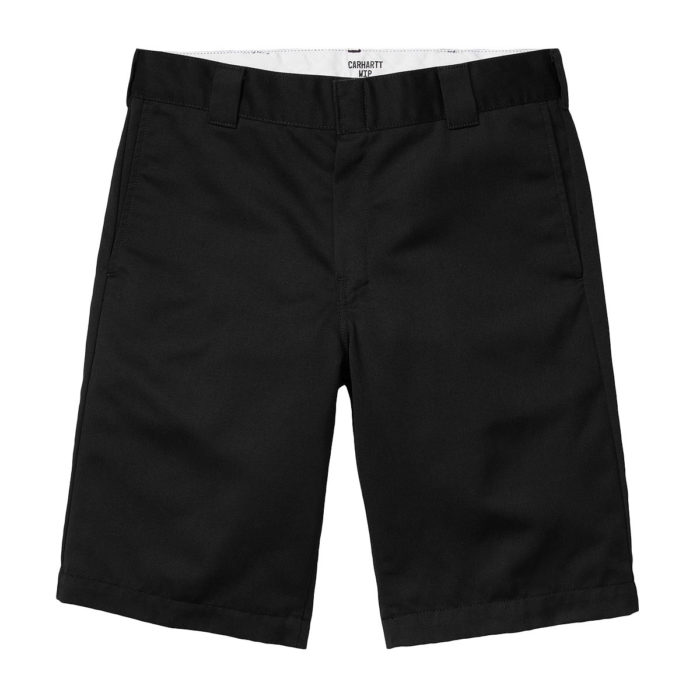 Carhartt Wip Pantaloncini Master Short - Black Rinsed - immagine 3