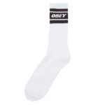 Obey Calze Cooper II Socks White/Black