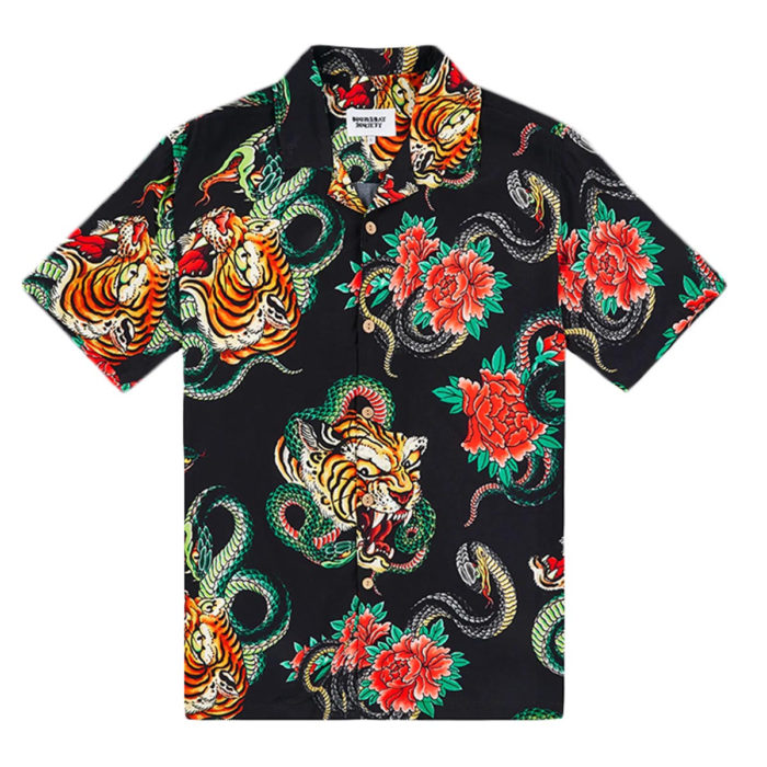 Doomsday Camicia Tigersnake Shirt Black - immagine 2