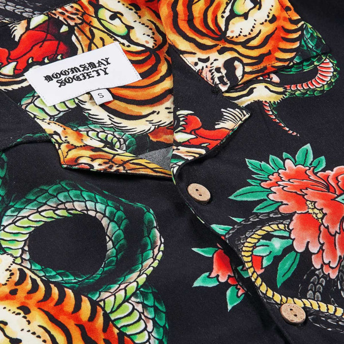 Doomsday Camicia Tigersnake Shirt Black - immagine 4