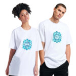 Dolly Noire T-Shirt Logo Maiolica White/Blue - immagine 3