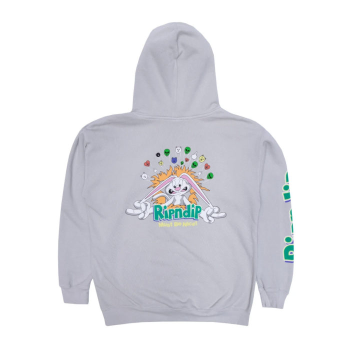 RIPNDIP Felpa Silly Nerm Hoodie Grey - immagine 4