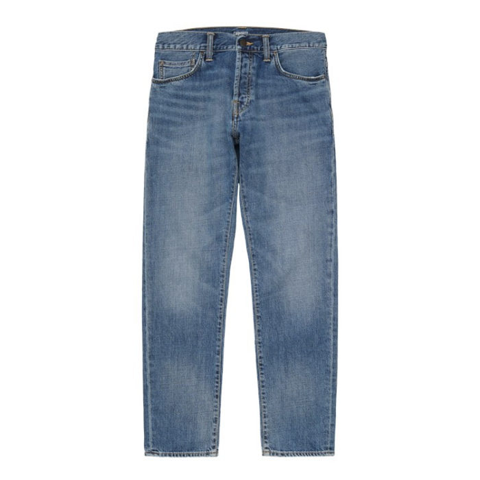 Carhartt WIP Jeans Klondike Pant Blue Mid Used Wash - immagine 3