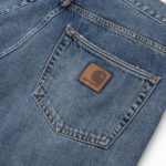 Carhartt WIP Jeans Klondike Pant Blue Mid Used Wash - immagine 4
