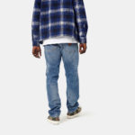 Carhartt WIP Jeans Klondike Pant Blue Mid Used Wash - immagine 7