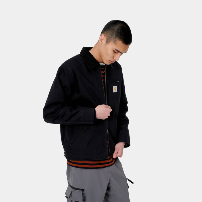 Carhartt Wip Giacca Detroit Jacket (Winter) Black/Black Rigid - immagine 5