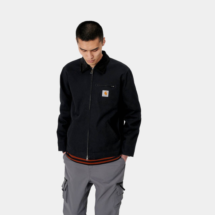 Carhartt Wip Giacca Detroit Jacket (Winter) Black/Black Rigid - immagine 7