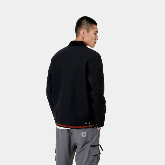 Carhartt Wip Giacca Detroit Jacket (Winter) Black/Black Rigid - immagine 8