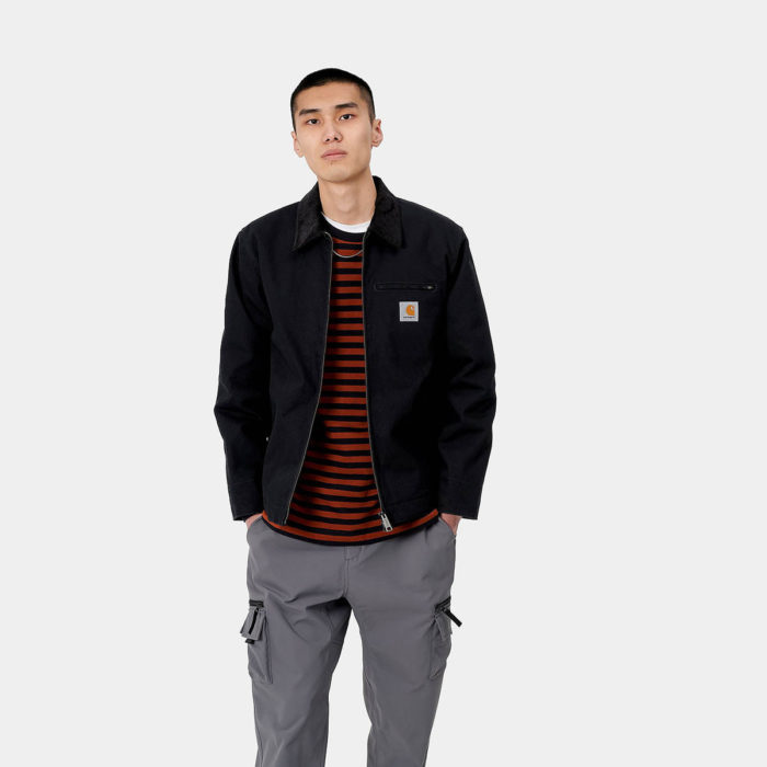Carhartt Wip Giacca Detroit Jacket (Winter) Black/Black Rigid - immagine 9