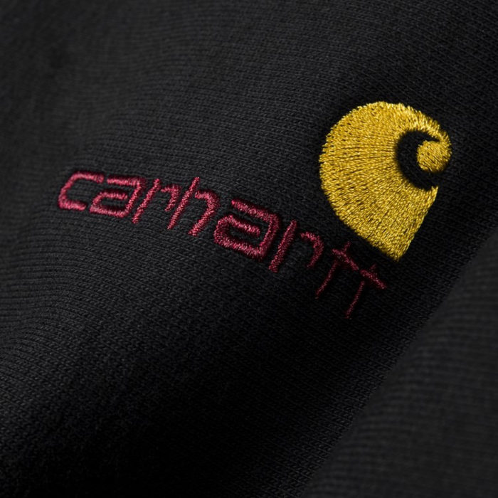 Carhartt Wip Felpa American Script Sweatshirt Black - immagine 3