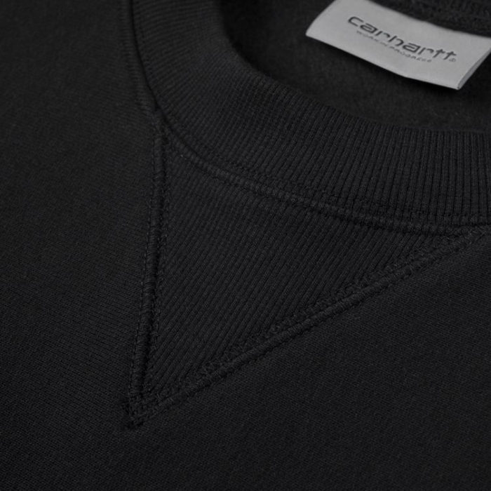 Carhartt Wip Felpa American Script Sweatshirt Black - immagine 4