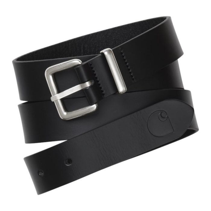 Carhartt Wip Cintura Logo Belt Black/Silver - immagine 2