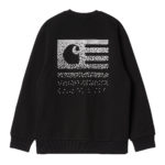 Carhartt Wip Felpa Fade State Sweat Black/White