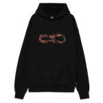 Propaganda Felpa Logo Fire Hoodie Black