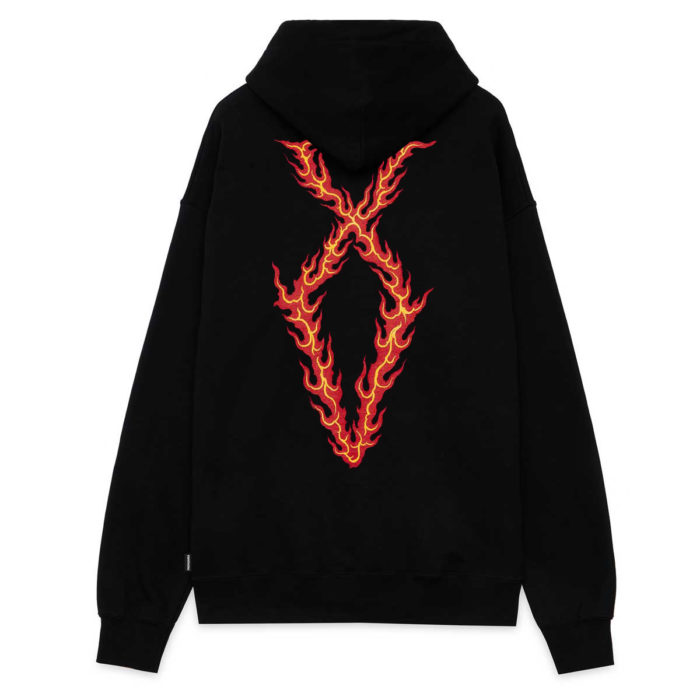 Propaganda Felpa Xv Flame Hoodie Black - immagine 2