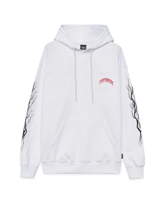 Propaganda Felpa Wolf Hoodie White - immagine 3