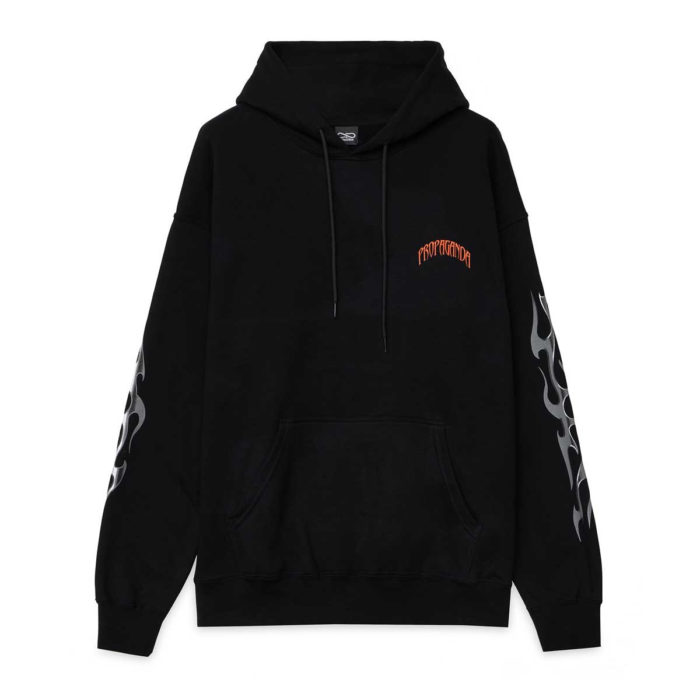 Propaganda Felpa Skeleton Hoodie Black - immagine 3